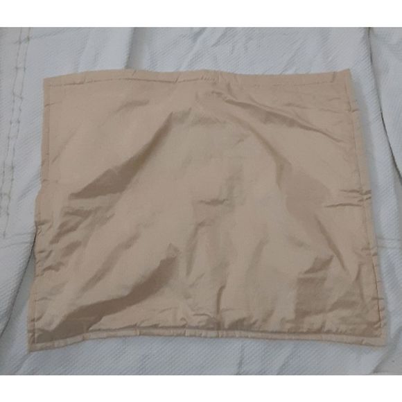 Custom altered Linens n Things pair standard pillow shams yellow washable silk? - Picture 1 of 3